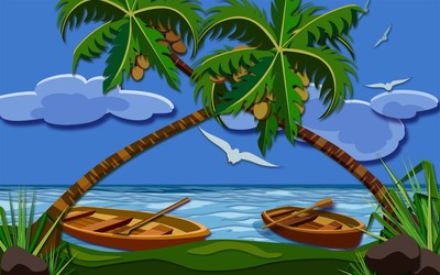 Coconut trees [2] wallpaper