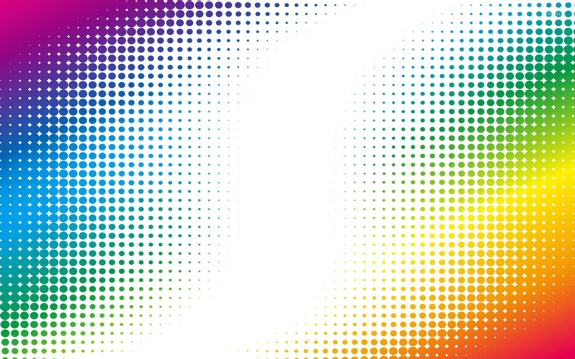 Colorful halftone dots wallpaper - Vector wallpapers - #18612