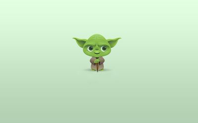 Cute funny Yoda wallpaper