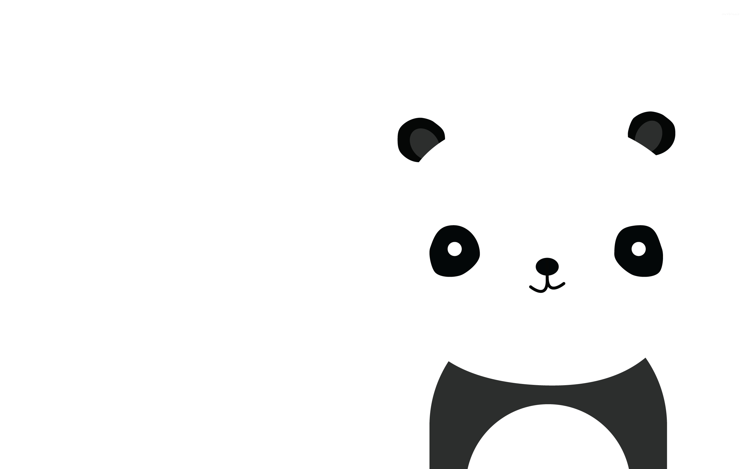 Cute panda wallpaper - Vector