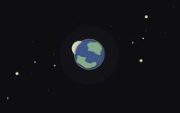Earth, Moon and stars wallpaper 2560x1600 jpg