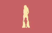 Girl silhouettes wallpaper 1920x1200 jpg