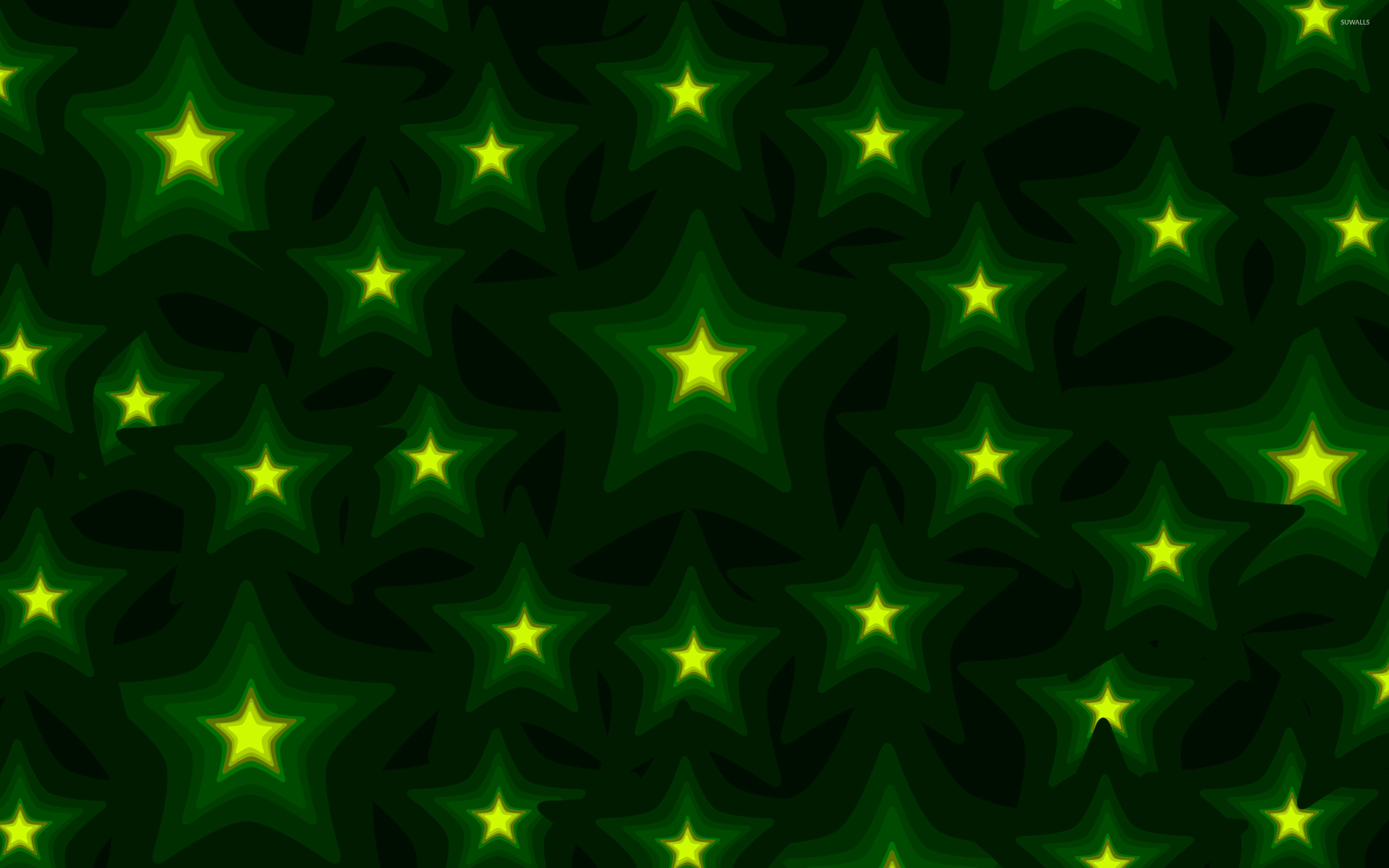 Green Stars Fabric Wallpaper and Home Decor  Spoonflower