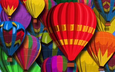 Hot air balloons wallpaper