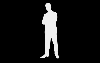 Man in suit silhouette Wallpaper