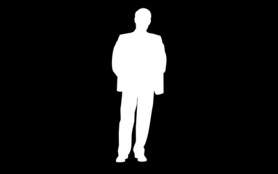 Man in suit with hands in his pocket Wallpaper