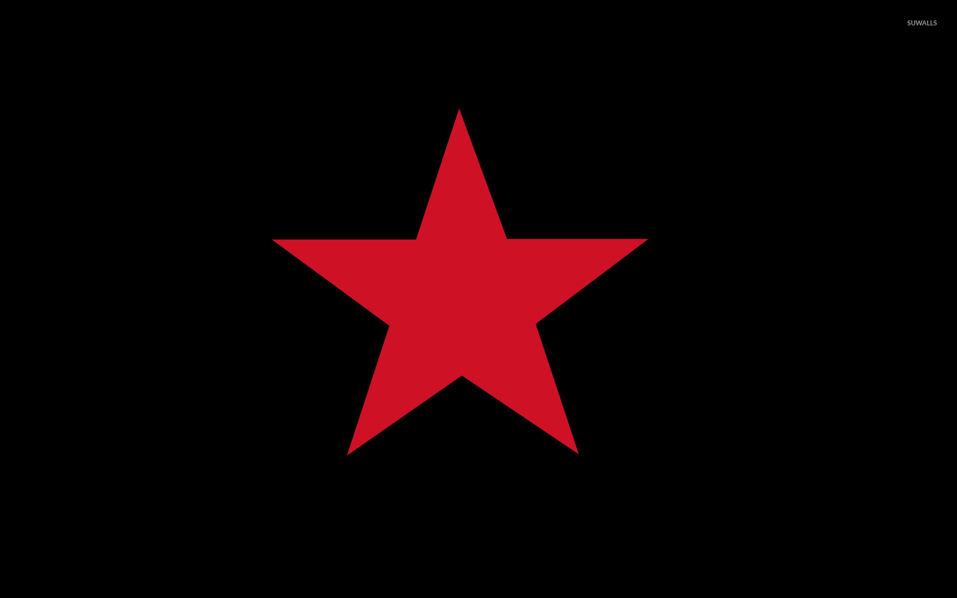 Красная звезда на черном фоне