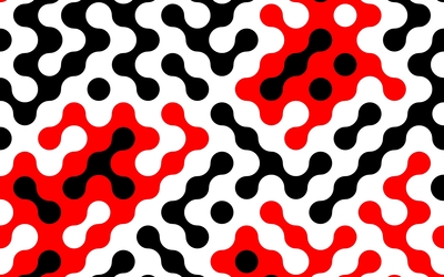 Red and black shapes wallpaper