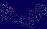 Simplistic pink flowers wallpaper 1920x1200 jpg