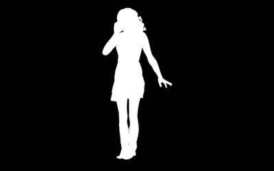 Woman silhouette [2] wallpaper