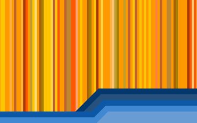 Yellow and blue stripes wallpaper