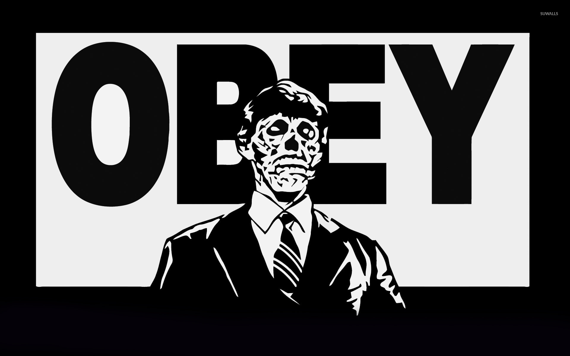 Zombie Obey wallpaper - Vector