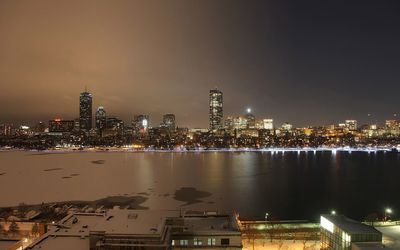 Boston skyline wallpaper
