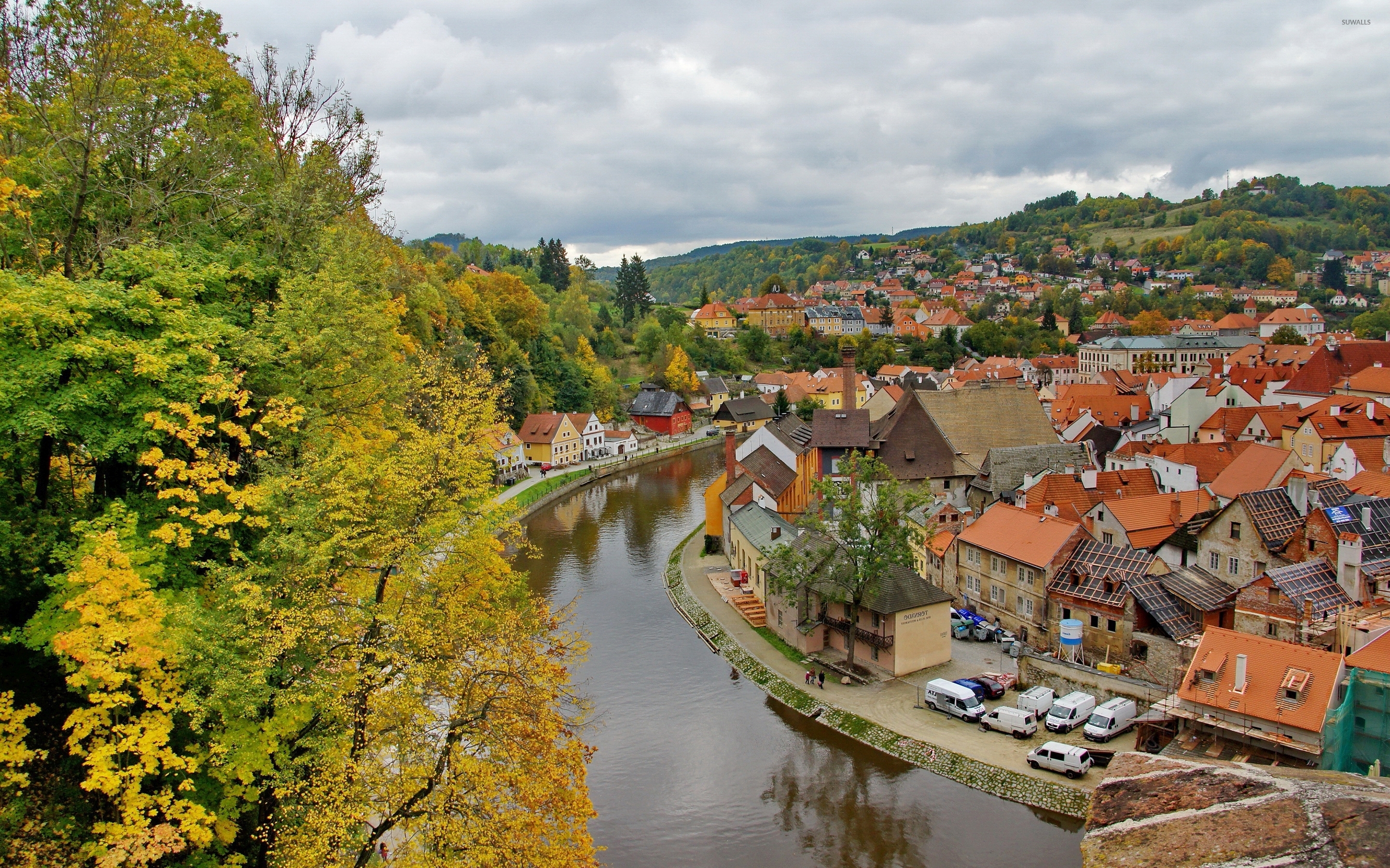 Cesky Krumlov in the Czech Republic wallpaper - World wallpapers - #51916