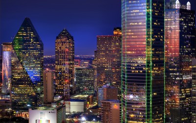Dallas at night Wallpaper