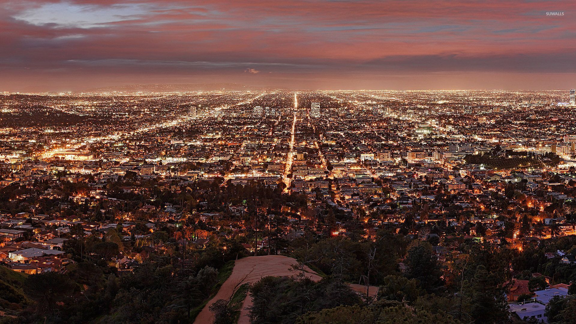 Los Angeles by night wallpaper - World wallpapers - #30168