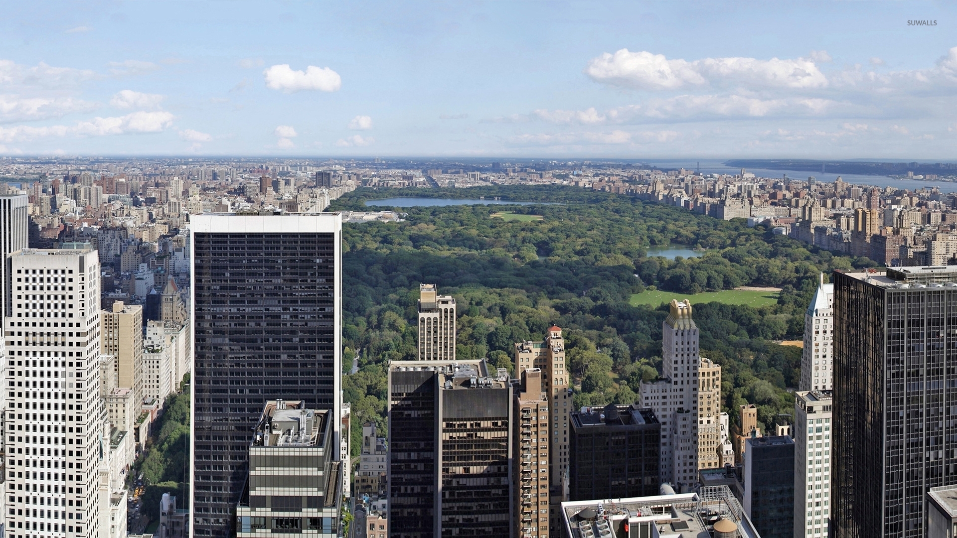 Top view of Central Park in New York City wallpaper - World wallpapers ...