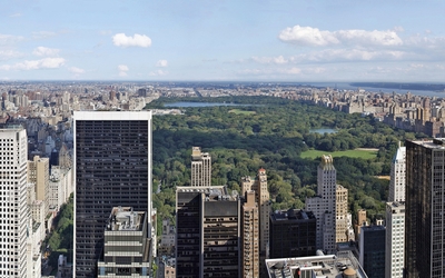 Top view of Central Park in New York City Wallpaper