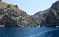 Yachts off the northern coast of Majorca wallpaper 3840x2160 jpg